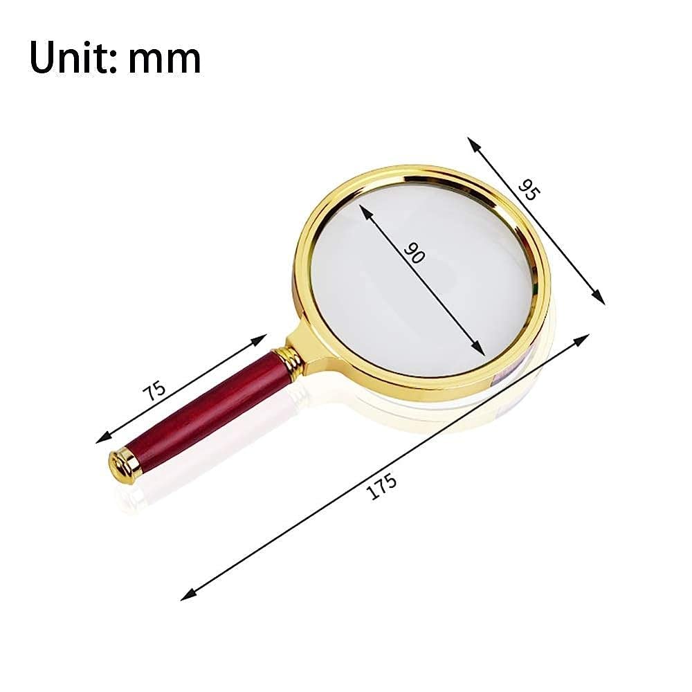 Amazon.co.jp: 虫眼鏡、10倍の倍率品質の本物のガラス精密レンズ読書